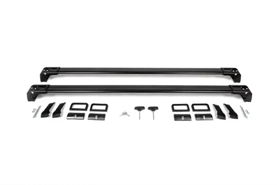 2 Перемычки на крышу без рейлингов для Mercedes B-class W245 2005-2011, черные, под ключ