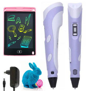 3D ручка с планшетом для рисования от сети и трафаретами 3DPEN-6 (см1185103)