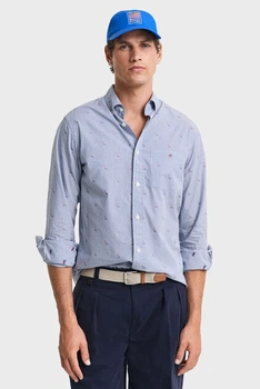 Чоловіча сорочка з візерунком REG SAILING FIL COUPE SHIRT Gant XL 3250036