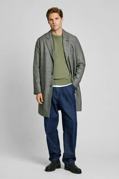 Чоловіче сіре пальто з візерунком TOLSON Pepe Jeans S PM403024