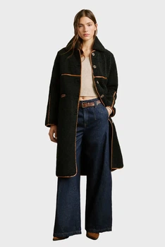 Жіноче чорне пальто TRUTH Pepe Jeans L PL4024367