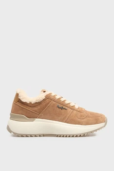 Жіночі руді замшеві кросівки KIMI BLOCK W Pepe Jeans 38 PLS600022