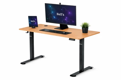 Стіл Hell's Chair Oak Black з електричним регулюванням 140x70 см