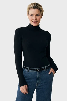 Жіночий чорний гольф Mexx L MF006607643W