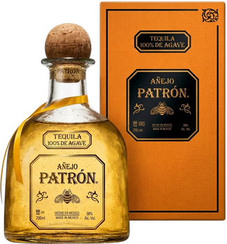 Текіла Patron Anejo 0.7 л 38% у подарунковій упаковці (721733005901)