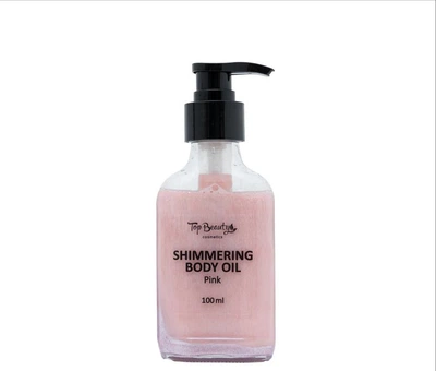 Масло для ухода за телом Top Beauty Shimmering Body Oil Pink с розовым шиммером 100 мл