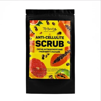 Антицеллюлитный кофейный скраб для тела Top Beauty Anti-Cellulite Scrub Грейпфрут-Папайя 200 г