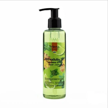 Массажное антицеллюлитное масло Top Beauty Anti-Cellulite Oil с ароматом имбиря и лайма 200 мл