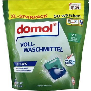 Капсулы для стирки белых вещей Domol 2in1 Vollwaschmittel 50 шт