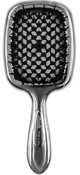 Гребінець для волосся Janeke Superbrush LUX срібло з чорним