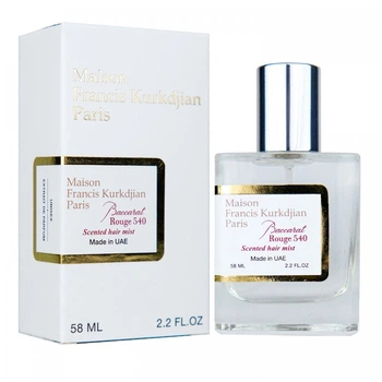 Парфюмированная вода унисекс No Brand (версия Maison Francis Kurkdjian Baccarat Rouge 540 Scented Hair Mist), Newly 58 мл