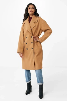 Жіноче бежеве пальто Mexx S NO1156036W