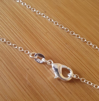 Серебряная цепочка тонкая серебро 925пробы 55см якорьное плетение