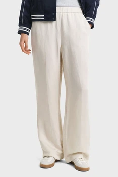 Жіночі білі лляні штани REL LINEN BLEND PULL ON PANTS Gant 34 4150348