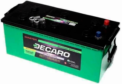 Акумулятор 190Ah-12v DECARO MASTER (513x223x217), R, EN1250