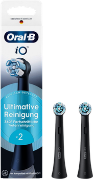 Насадки для електричної зубної щітки Oral-B iO Ultimate Cleaning Чорні, 2 шт