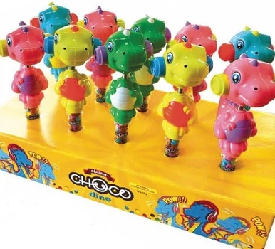 Набір Драже ОБАНА CHOCO DINO з іграшкою 10 шт 15 г упаковка (521125) асорті