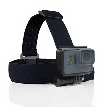 Крепление на голову Telesin для GoPro SJCAM Xiaomi с регулировкой и силиконовым слоем (66E815CE584F)