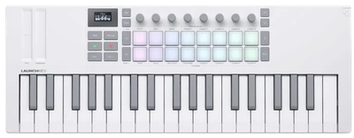 Klawiatura MIDI Novation Launchkey Mini 37 MK4 Biała