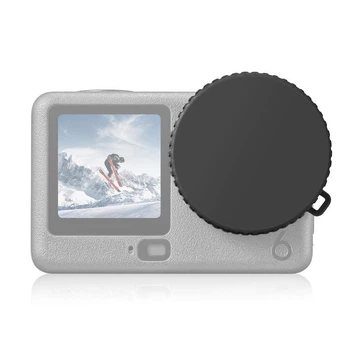 Силиконовый колпачок для DJI Osmo Action 6, защита линзы, с ремешком (4D351EA38772)