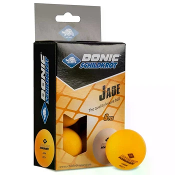 Мячи для настольного тенниса DONIC JADE 40+: набор 6 штук, цвет оранжевый