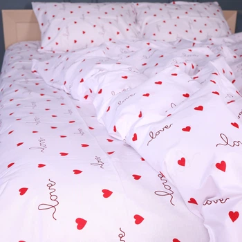 Простынь Ranforce Elite 17-0963 Tiny Hearts 110*160