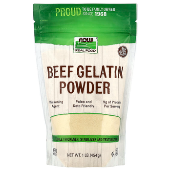 Гов'яжий желатин NOW Foods, Real Food "Beef Gelatin Powder" в порошку (454 г)