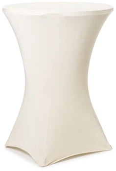 Pokrowiec na stół koktajlowy Party Deco 80x110 cm Cappuccino (5904555059696)