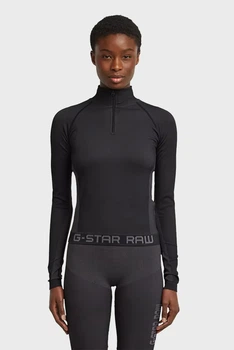Жіночий чорний лонгслів Seamless G-Star RAW M D26341,D989