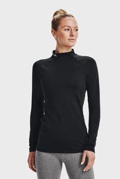 Жіночий чорний лонгслів UA CG Authentics Mockneck-BLK Under Armour M 1368702-001
