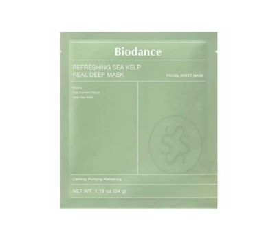 Ночная гидрогелевая маска для лица с морскими водорослями BIODANCE Refreshing Sea Kelp Real Deep Mask