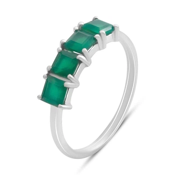 Серебряное кольцо с натуральным агатом 1.35ct, вес изделия 1,81 гр (2189640)