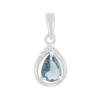 Серебряная подвеска с топазом Лондон Блю 0.547ct (2188599)