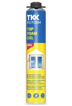 Пена монтажная под пистолет мега ТКК PU FOAM P 850 ML TOP FOAM XXL 65 л