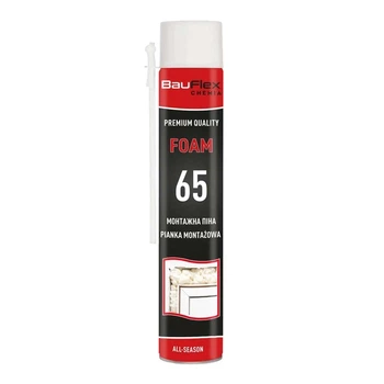 Піна монтажна всесезонна з трубочкою BAUFLEX Straw 800ml 65 л