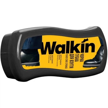 Губка для обуви Walkin Для гладкой кожи Черная (4820184441637) (345256)