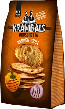 Брускеты Krambals Bruschetta Garden Grill со вкусом овощей гриль 140 г