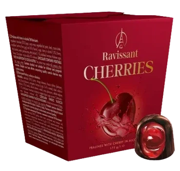 Шоколадные конфеты с вишней в ликере Ravissant Cherries 175 г