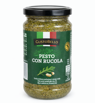 Соус песто GustoBello Pesto con Rucola з руколою та кеш’ю 190 г
