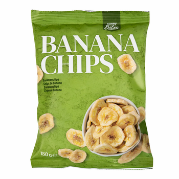 Банановые чипсы Sunny Bites Banana Chips натуральные сушеные бананы 150 г