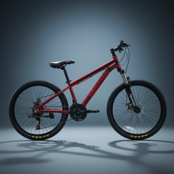 Велосипед горный Toprider 680 колеса 26" рама 17" красный Алюминий