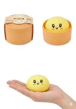 Сквіш антистрес Бао булочка пельмень Squishy Dumpling, м’яка іграшка 5.5 см в коробочці (2904)