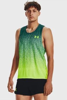 Чоловіча зелена майка UA RUSH CICADA SINGLET Under Armour S 1377314-722