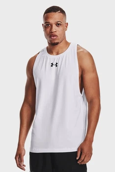 Чоловіча біла майка UA BASELINE COTTON TANK Under Armour S 1361901-100