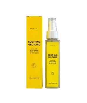Заспокійливий денний гель-флюїд для проблемної шкіри MODAY Anti-acne soothing day gel fluid з 5% з екстрактом алое вера, пантенолом та алантоїном 100 мл