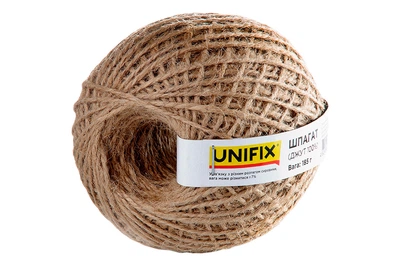 Шпагат джутовый Unifix 185г клубок (699650)