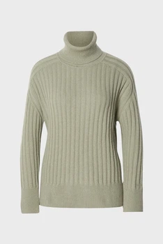Жіночий оливковий вовняний гольф RIBBED TURTLENECK Gant M 4805397
