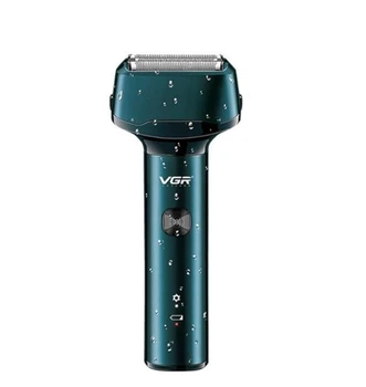 Электробритва мужская VGR V-370 роторная аккумуляторная IPX5 с триммером LED дисплей USB 3 лезвия