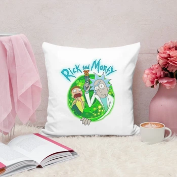 Подушка плюшевая Rick and Morty Рик и морти 35х35 см (РМ014144)