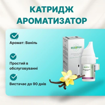 Картридж для ароматизаторов воздуха COSMIC M5 и COSMO M6 RULOPAK Ваниль